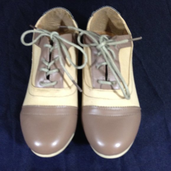 Shoes of Soul-Final Price- Cap & Toe  Brown /Tan Oxfords Sz 8 NEW - Picture 6 of 10